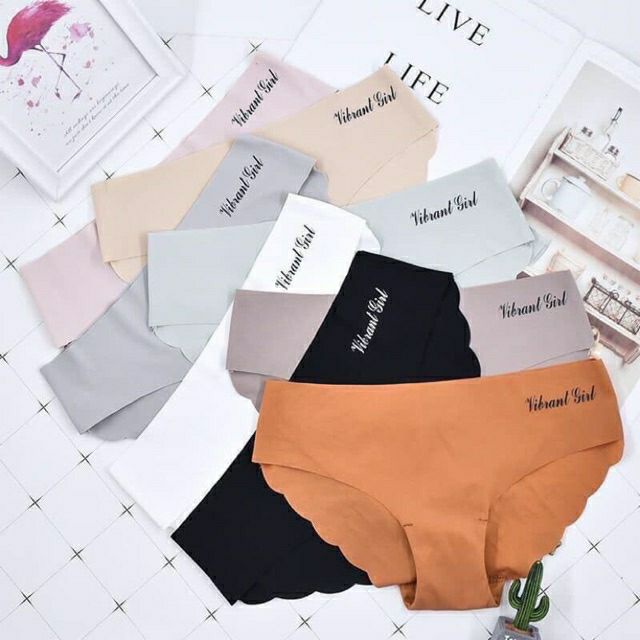 Set 10 Quần Lót Đúc Su Trơn Viền Sóng 1028