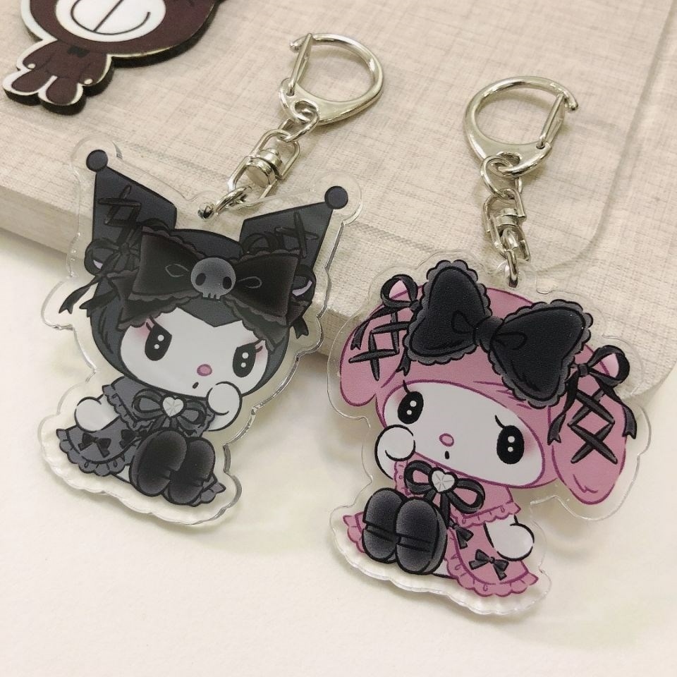 Móc Khóa Nhựa Acrylic Sanrio Kuromi Melody Maid Pochacco