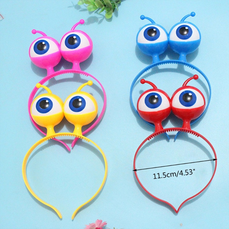 Set 4 Băng Đô Hình Đôi Mắt Côn Trùng Có Đèn LED Phát Sáng Dành Cho Người Lớn Và Trẻ Em