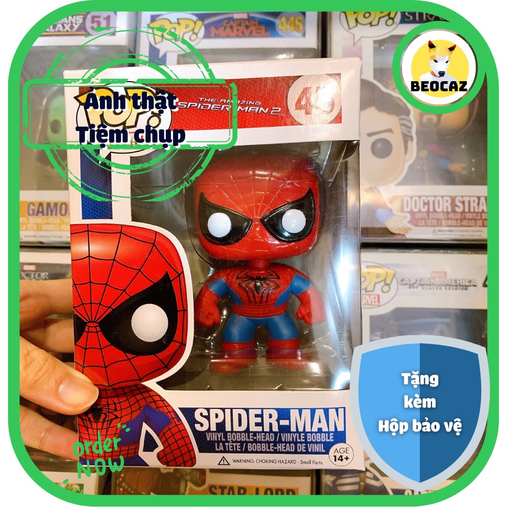[Ship Hỏa Tốc] [Tặng Hộp Bảo Vệ] [Chính hãng] Mô hình Funko Pop Marvel Người Nhện xa nhà Spider Man No.45