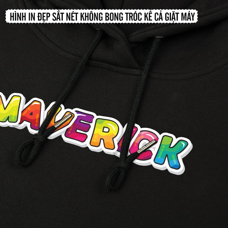 Áo Hoodie Nam Nữ Form Rộng Unisex in Logo Maverick 7 Màu Nhỏ Siêu Chất Nỉ Bông Hàng Xuất Dày Đẹp Không Bai- LITH11082005