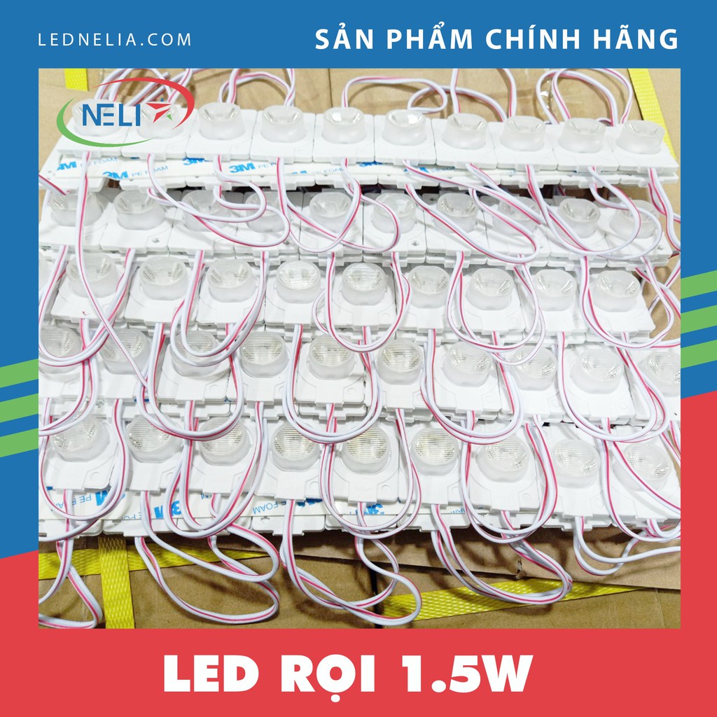 Dây led mắt trâu 1 bóng rọi công suất 1,5W chuyên làm biển hút nổi,hắt cạnh biển quảng cáo (dây 20 bóng)