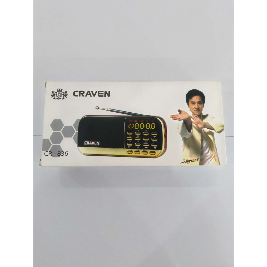 Loa thẻ nhớ Craven CR-836 - Tặng kèm thẻ nhớ 8GB OEM