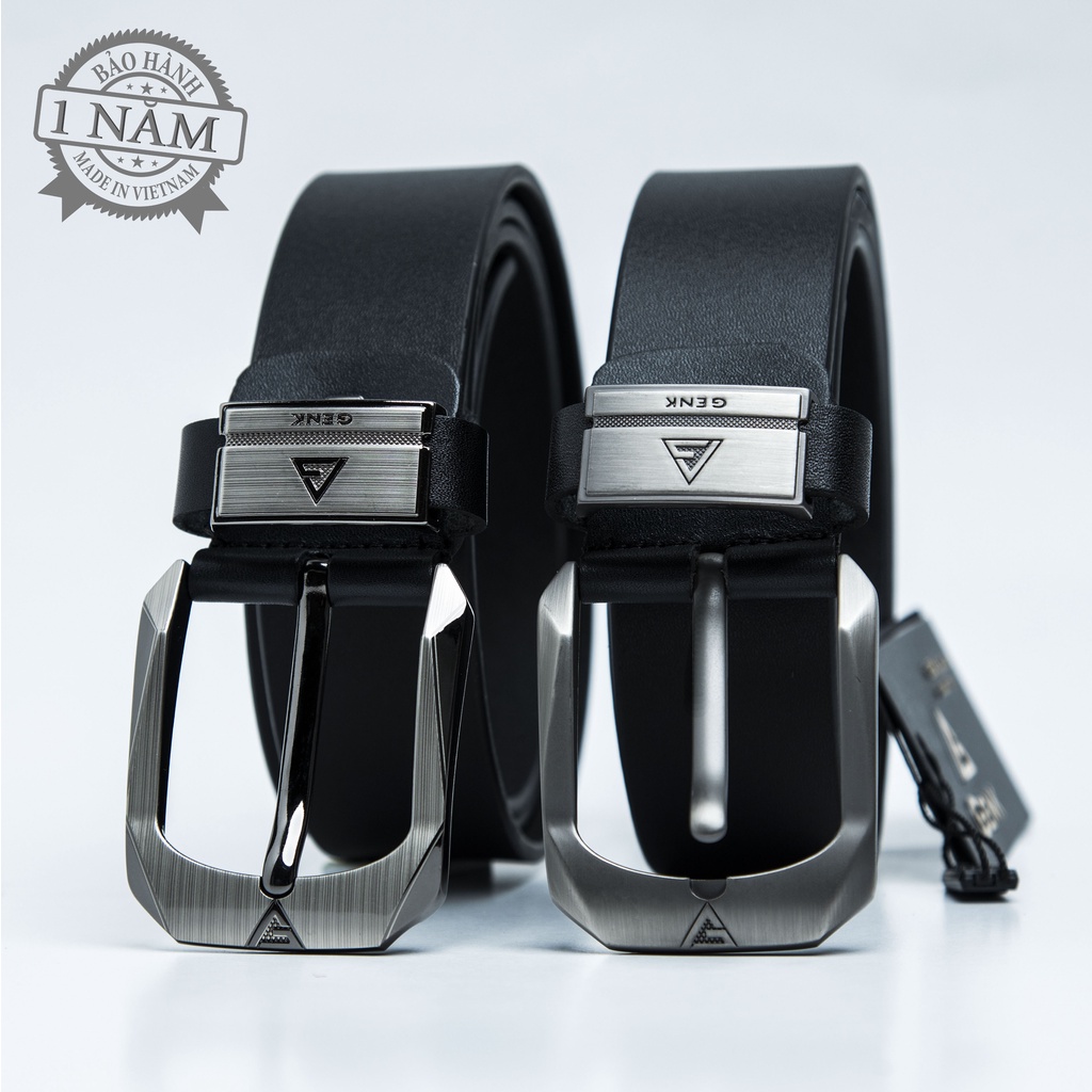 Thắt Lưng Nam Da Bò Nguyên Tấm Cao Cấp Thương Hiệu Genk - GD09