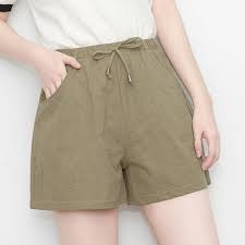 Quần đùi nữ mặc nhà  MADELA ống rộng cạp chun chất đũi Hàn | BigBuy360 - bigbuy360.vn