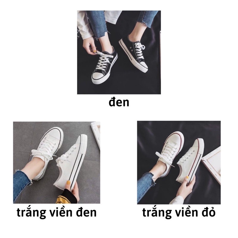 Giày Thể Thao CVS Cổ Thấp Kiểu Dáng Basic - Đủ Size Nam Nữ