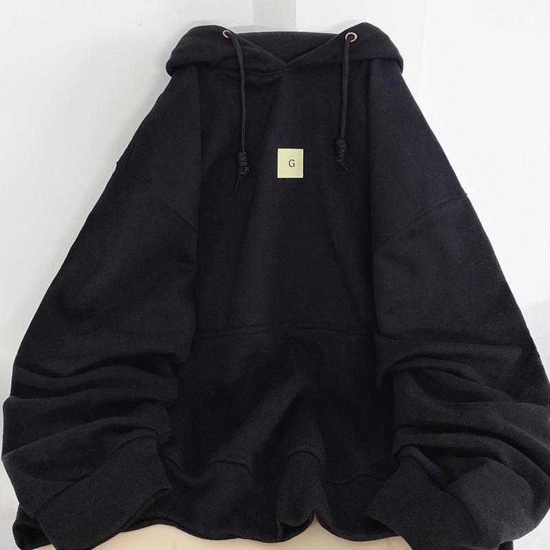 Áo khoác chui đầu hoodie nỉ in chữ trước sau unisex ulzzang nam nữ