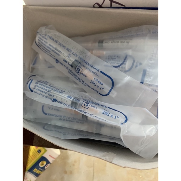 Xi lanh 3ml - xi lanh vô khuẩn -tiêm chó, mèo, gà, heo