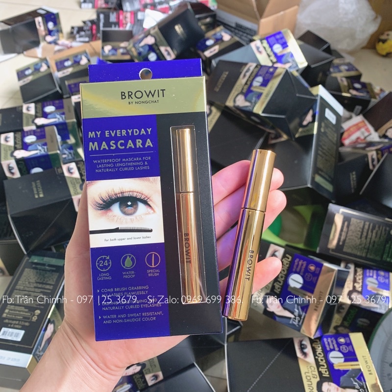 Date 2025 - Chuốt mi Mascara Nongchat BROWIT làm dài mi