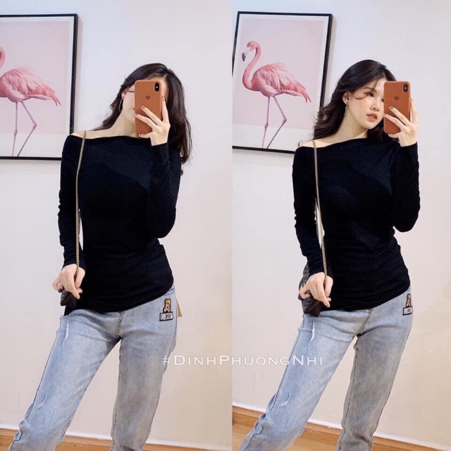 Áo phông lệch vai QC