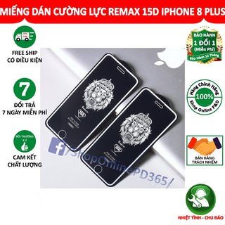 MIẾNG DÁN CƯỜNG LỰC REMAX 15D IPHONE 8Plus - MÀU TRẮNG
