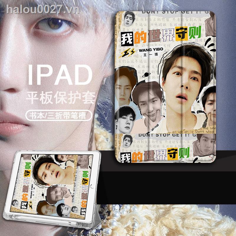 ▫✟◇✿Ready stock✿ Ipad case  Applicable to My World Code ipad8 protective cover pro11 with pen tray 10.2 Wang Yibo 9.7-inch  10.5 three Foldable air4 peripheral 3/2/1 Apple mini5 6