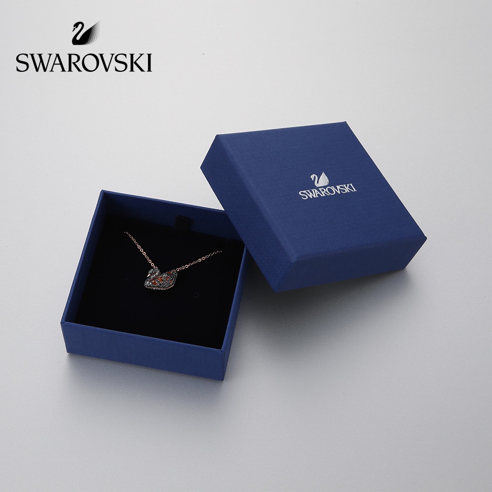 FREE SHIP Dây Chuyền Nữ Swarovski FACET SWAN Thiên nga đen rỗng thời trang Necklace Crystal FASHION cá tính Trang sức trang sức đeo THỜI TRANG