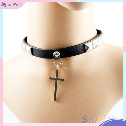 Choker da giả phối đinh tán kiểu dáng thời trang cá tính dành cho nữ