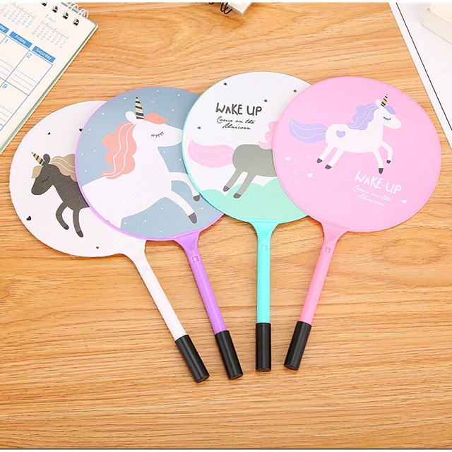 Bút Bi VPPT&T Mẫu Quạt Ngắn Cute Mực Xanh BQ0237