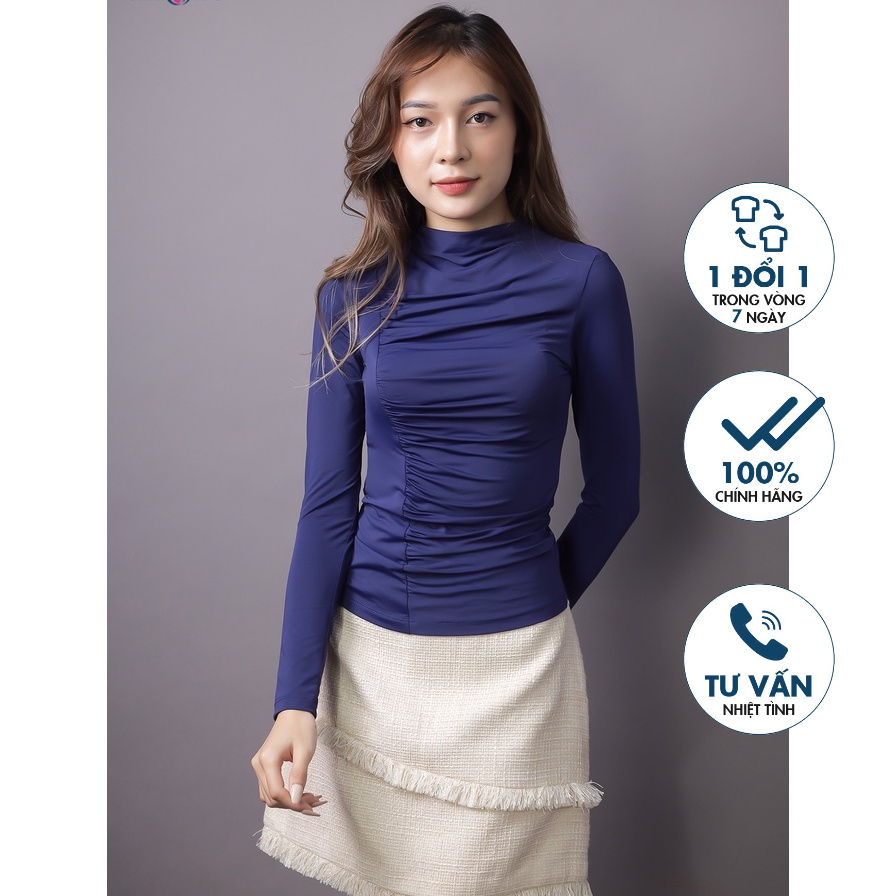 Áo thun lạnh kín cổ mùa thu đông Emspo ATL0531