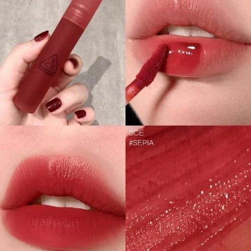 Son 3ce / Son Tint 3CE Blur Water Tint / Son kem lỳ mềm mịn lâu trôi Sepia Hàn Quốc