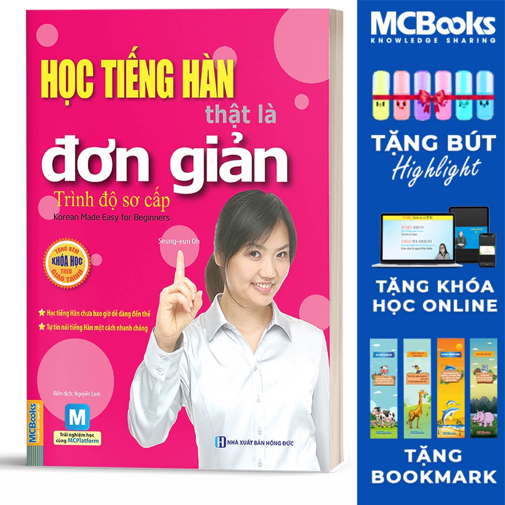Sách - Học Tiếng Hàn Thật Là Đơn Giản Trình Độ Sơ Cấp - Học Kèm App Online