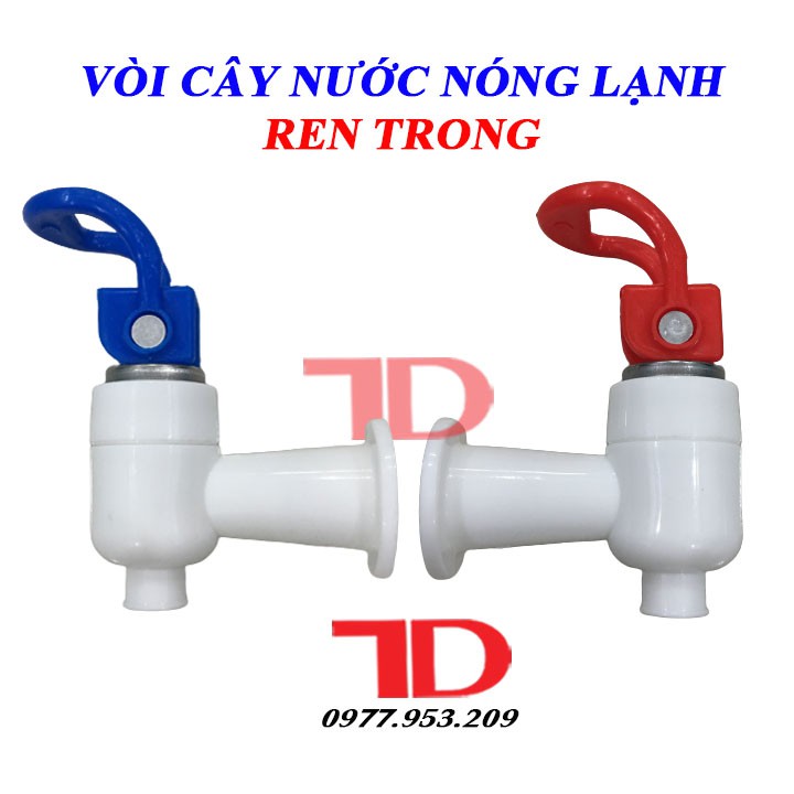 Combo 2 vòi NÓNG LẠNH ren trong thay thế bình nóng lạnh, vòi cho cây nước nóng lạnh