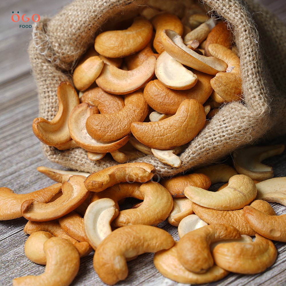 Hạt Điều bể đôi sạch lụa rang không muối Bình Phước 500Gr