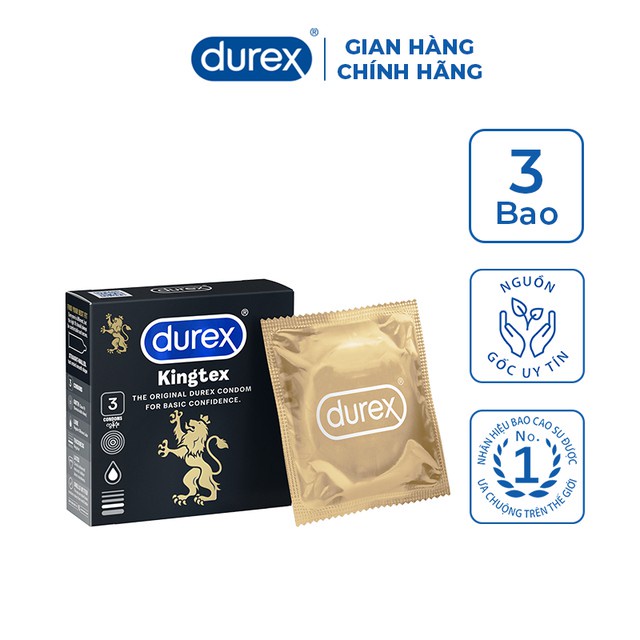 Bao Cao Su Durex Kingtex 3 Bao