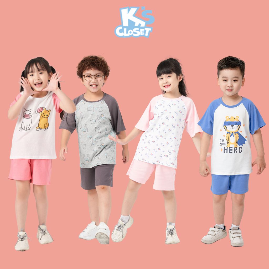 Bộ Quần Áo Cộc Tay K's Closet Cho Bé Trai Và Bé Gái (2 - 9 Tuổi) E084ONS / E060TWS / E004TWS TMĐT