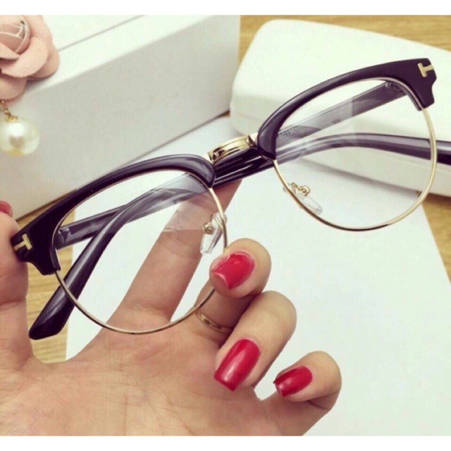 MẮT KÍNH NỬA GỌNG KÍNH GIẢ CẬN TEEN CỰC HOT | BigBuy360 - bigbuy360.vn