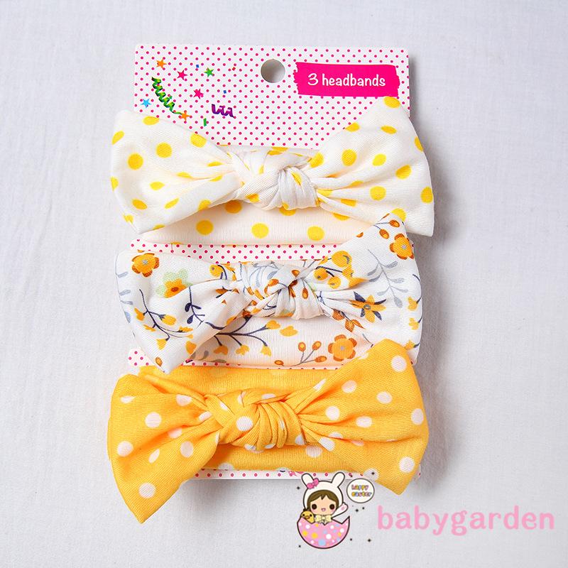 Babygarden-3 Băng Buộc Đầu Hình Tai Thỏ Cho Bé Gái