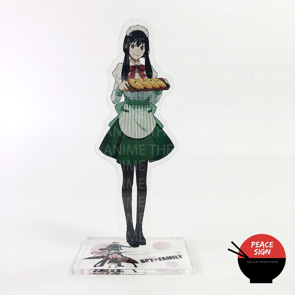 Mô hình SPY X FAMILY ver BÁNH MÌ standee Gia Đình Điệp Viên tượng mica trong acrylic anime chibi trưng bày