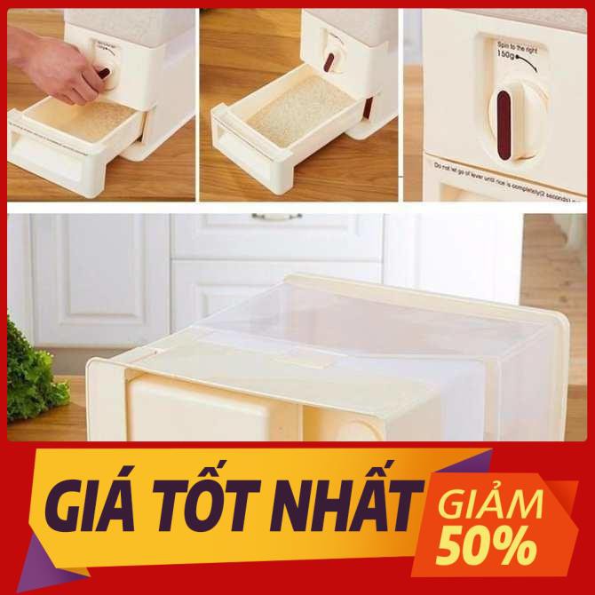 Thùng đựng gạo thông minh Tashuan TS3626B 10kg - Thùng đựng gạo thông minh cao cấp - Vật dụng nhà bếp tiện lợi