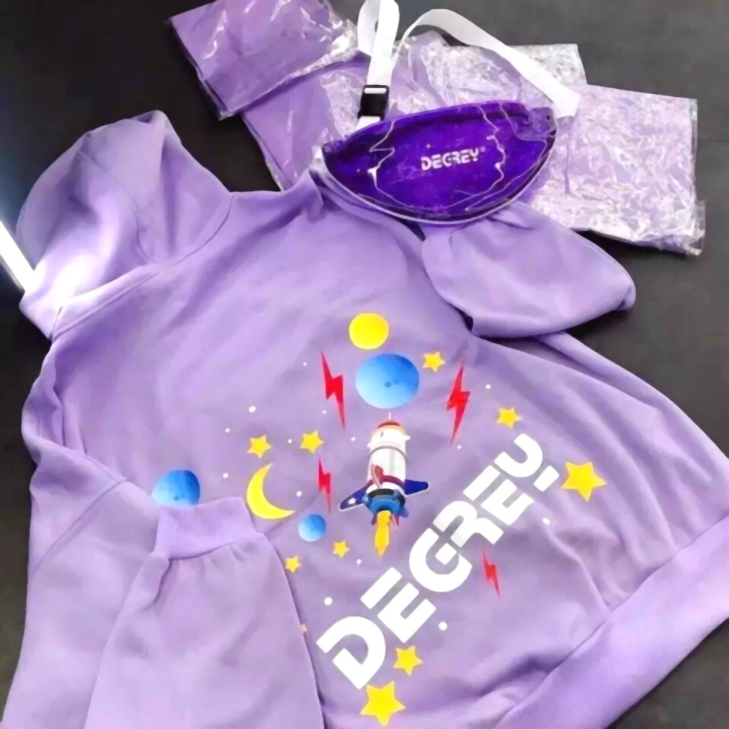 Áo Hoodie Không Xù Lông Dáng Rộng Phong Cách Hàn Quốc Trẻ Trung Cho Nữ và Cặp Đôi In Hình DEGREY D75 | BigBuy360 - bigbuy360.vn