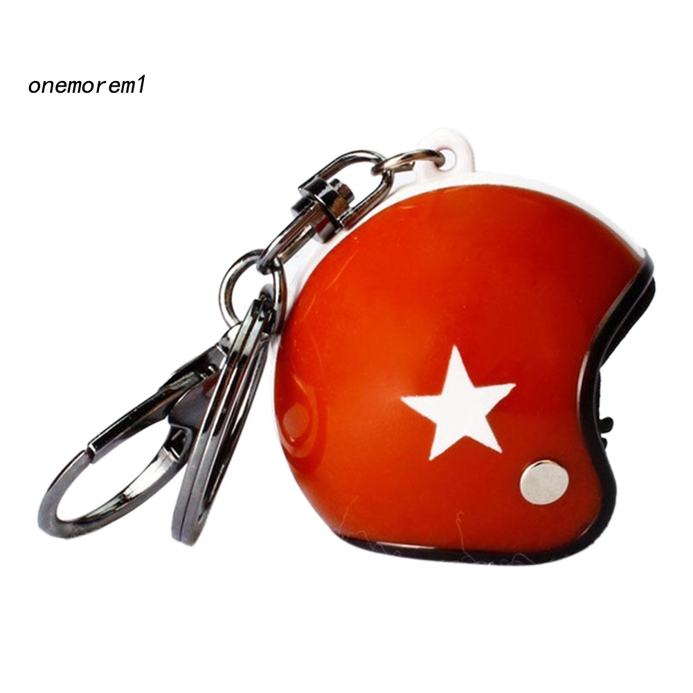 Móc chìa khóa hình mũ bảo hiểm mini ngộ nghĩnh đáng yêu