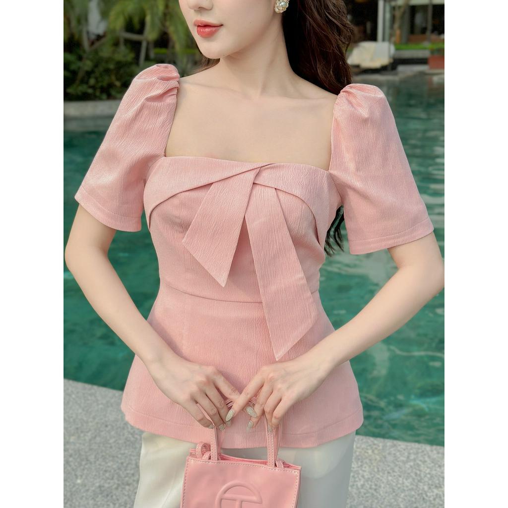 Áo tay bum nơ can eo Nolan_New Day