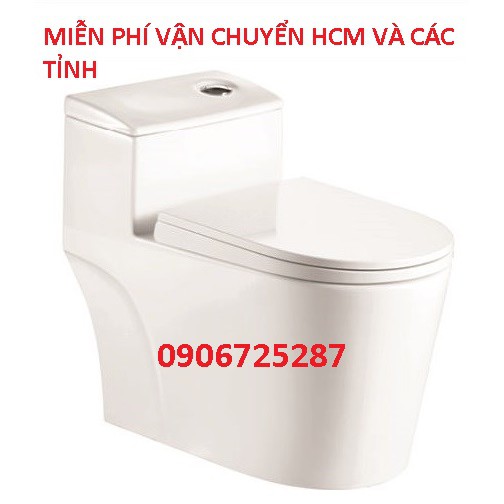 Bồn cầu cao cấp Việt Mỹ 2302, , nắp rơi êm, men Nano chống dính