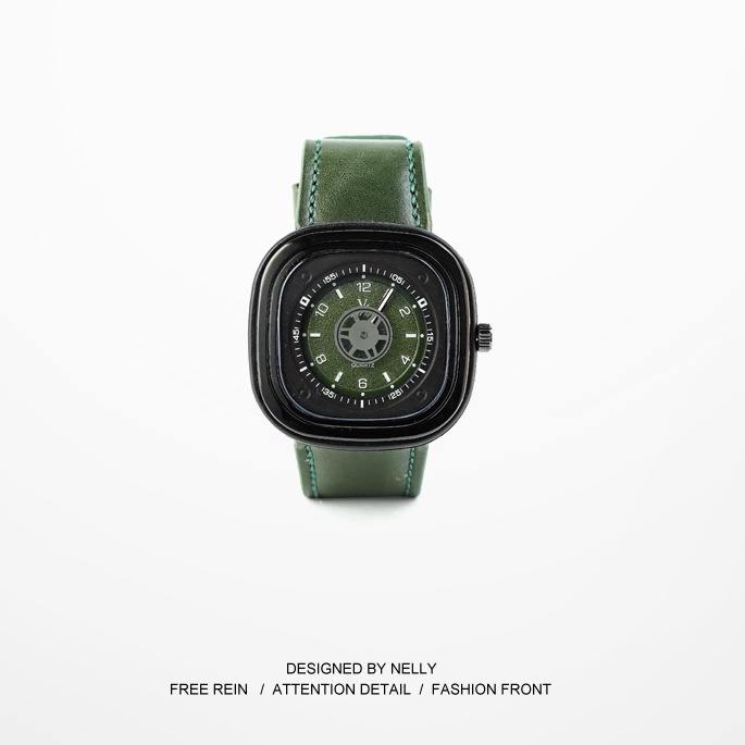 FREESHIP【Bruh】Đồng hồ Localbrand trung nelly cho nam và nữ quai da