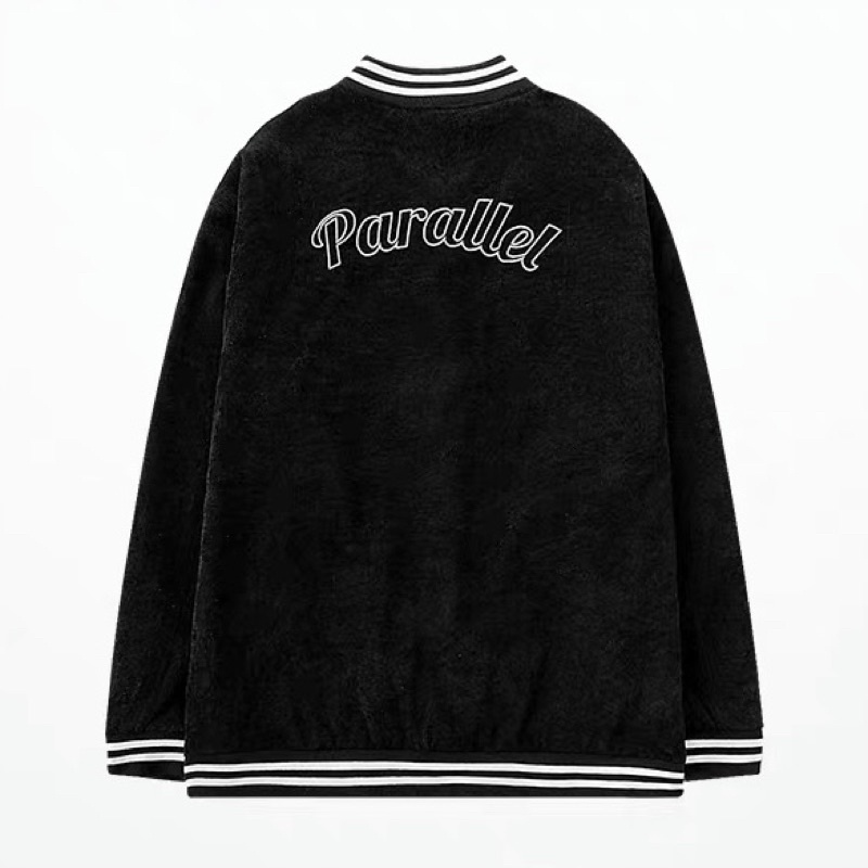 Áo Bomber sọc kẻ nhung tăm