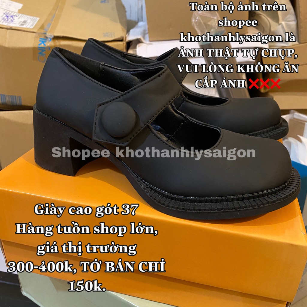 Giày cao gót phong cách Aesthic new 100℅ 37 (ẢNH TỰ CHỤP)
