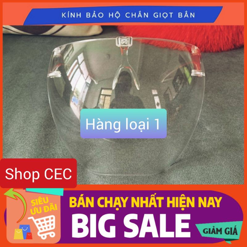 ♀◊✴[Hàng Loại 1] Kính Chống Giọt Bắn, Bụi, Mưa, Gió ... nhựa cao cấp trong suốt bảo hộ khi đi đường Face Shiel