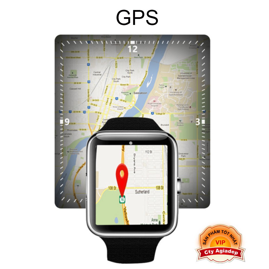 Đồng hồ thông minh GPS nghe gọi kết nối điện thoại cài app xem phim youtube Q9