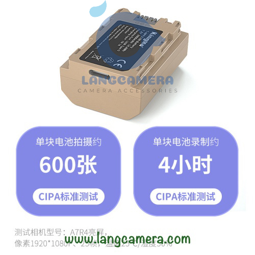 Pin tích hợp sạc Sony FZ100 cổng Type C - Hiệu Kingma