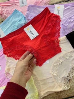 Combo 10 quần chip cotton phối ren