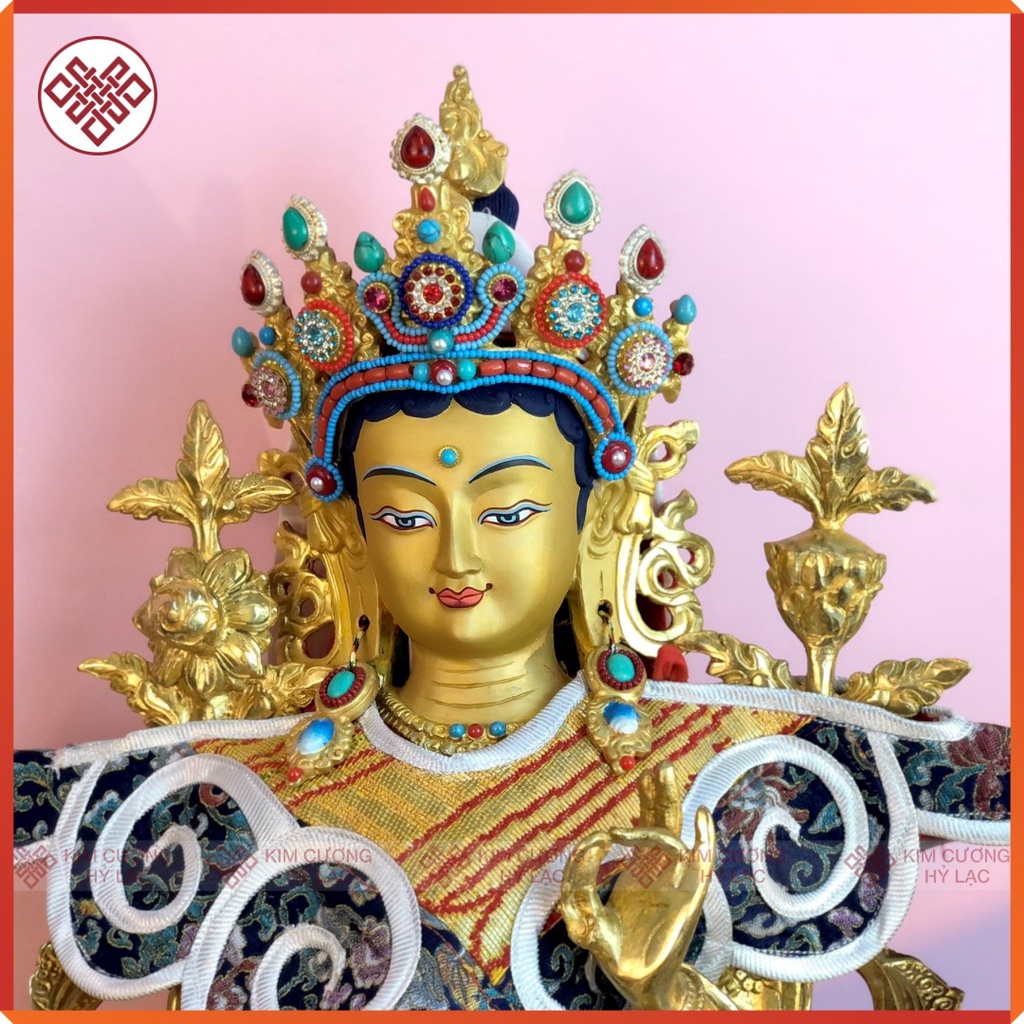 Tượng Phật Tara Xanh Tây Tạng Mật Tông