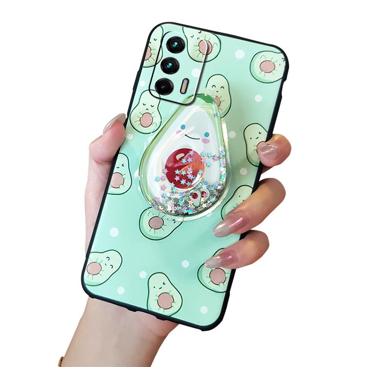 Ốp Lưng Silicone Mềm Chống Nước Có Giá Đỡ Thời Trang Cho Oppo Realme Gt