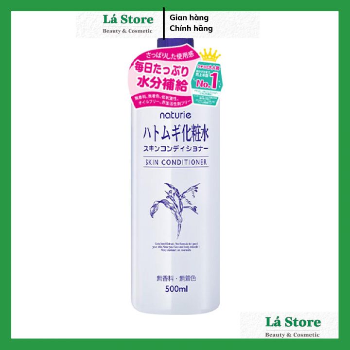 Nước Hoa Hồng Naturie Hatomugi Skin Conditioner 500ml Ý Dỹ