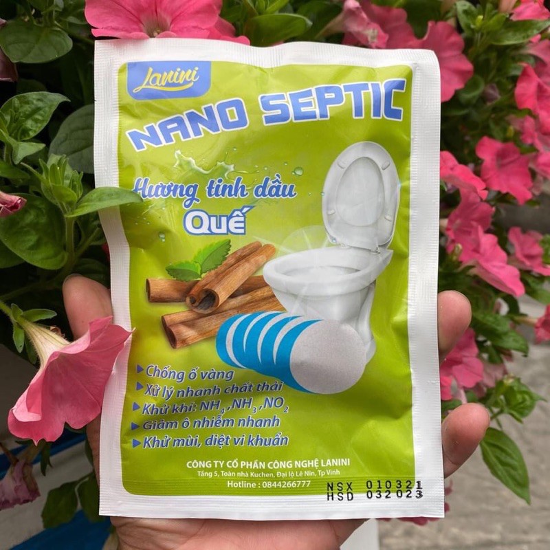 (FREE SHIP) Viên Nano Septic khử mùi hôi - Làm sạch Toilet sau 5s hương chanh xả, quế!