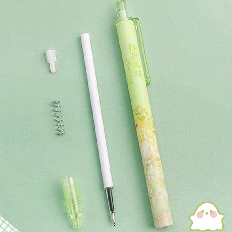 Set 6 Bút Bi Mực Đen Ngòi 0.5mm