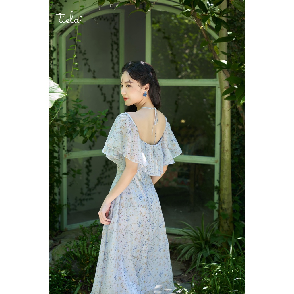 TIELA Đầm váy hoa cổ yếm bèo - Leilany Dress