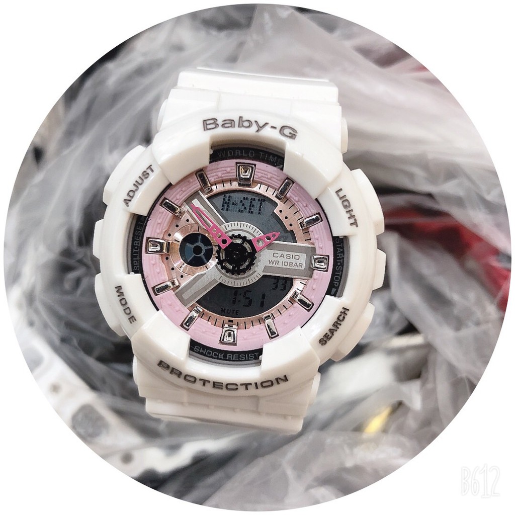[Độc] Đồng hồ nữ Baby-G dây trong BA110 GA100 .. kim điện tử dáng thể thao đủ mẫu - Moon Moon Store