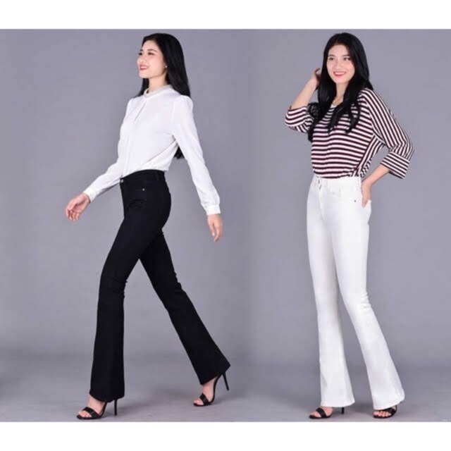 QUẦN JEAN ỐNG PAS LOE STRADIVARIUS CẠP CAO dài 102cm | BigBuy360 - bigbuy360.vn