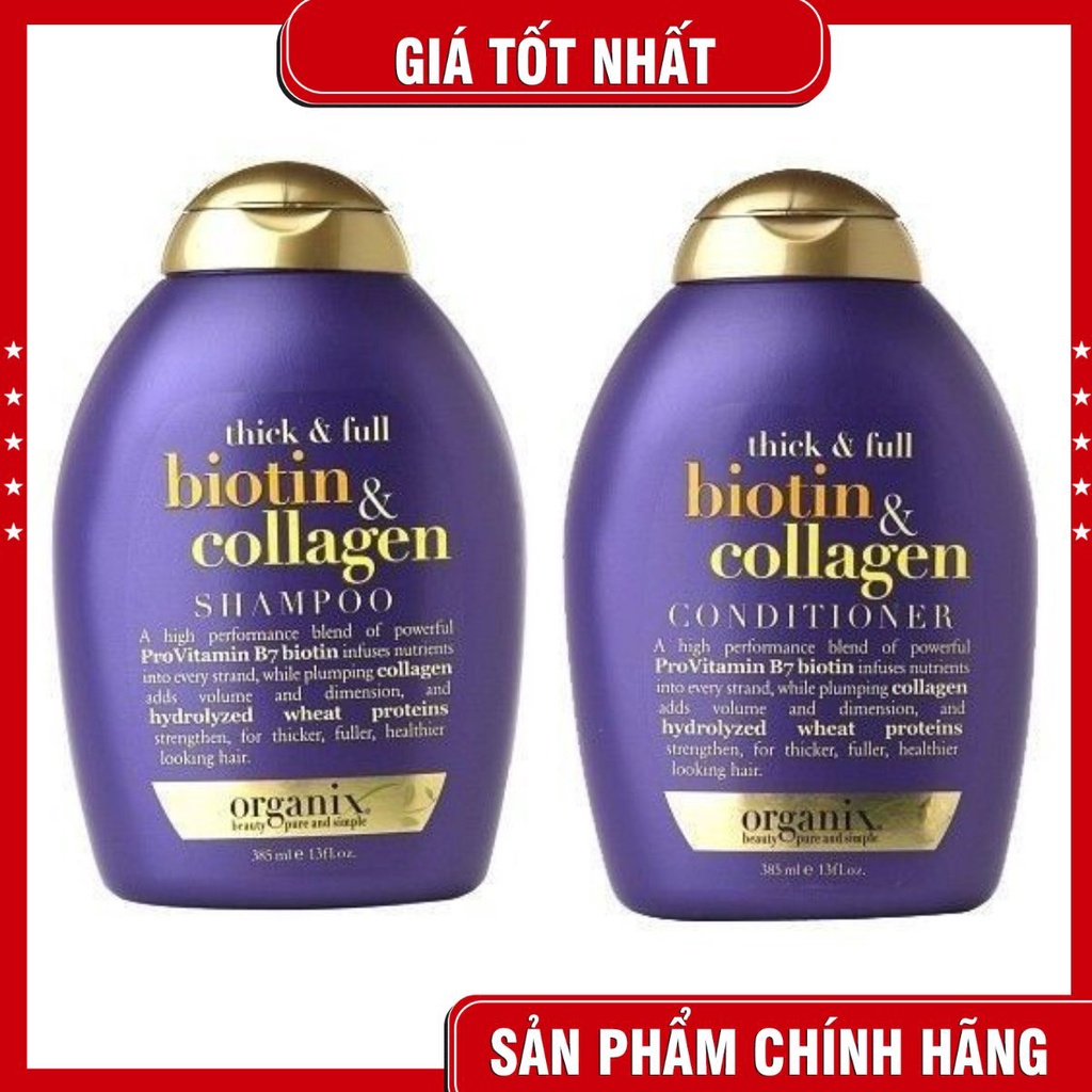 Cặp Gội Xả Biotin- Dầu Gội - Dầu Xả - Đủ Bill